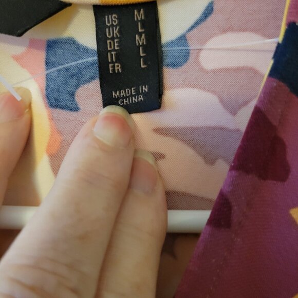 G.I.L.I. Knit Maxi Dress Multi Floral Print Jetsetter Long Sleeve - NWOT Med. - Picture 8 of 10